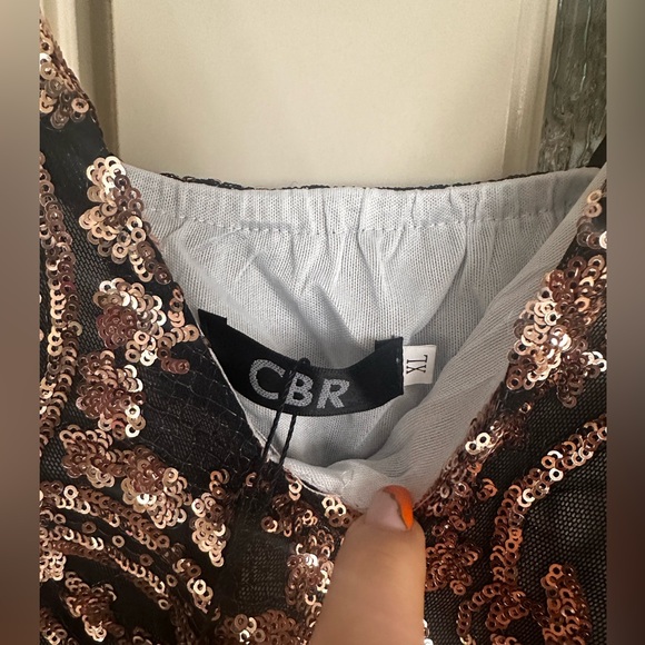 CBR SHORT SPAGHETTI STRAP SEQUIN DRESS - Picture 4 of 4